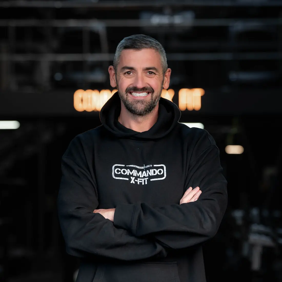 Ross McGaffney, owner and founder of Commando X-Fit, on the gym floor