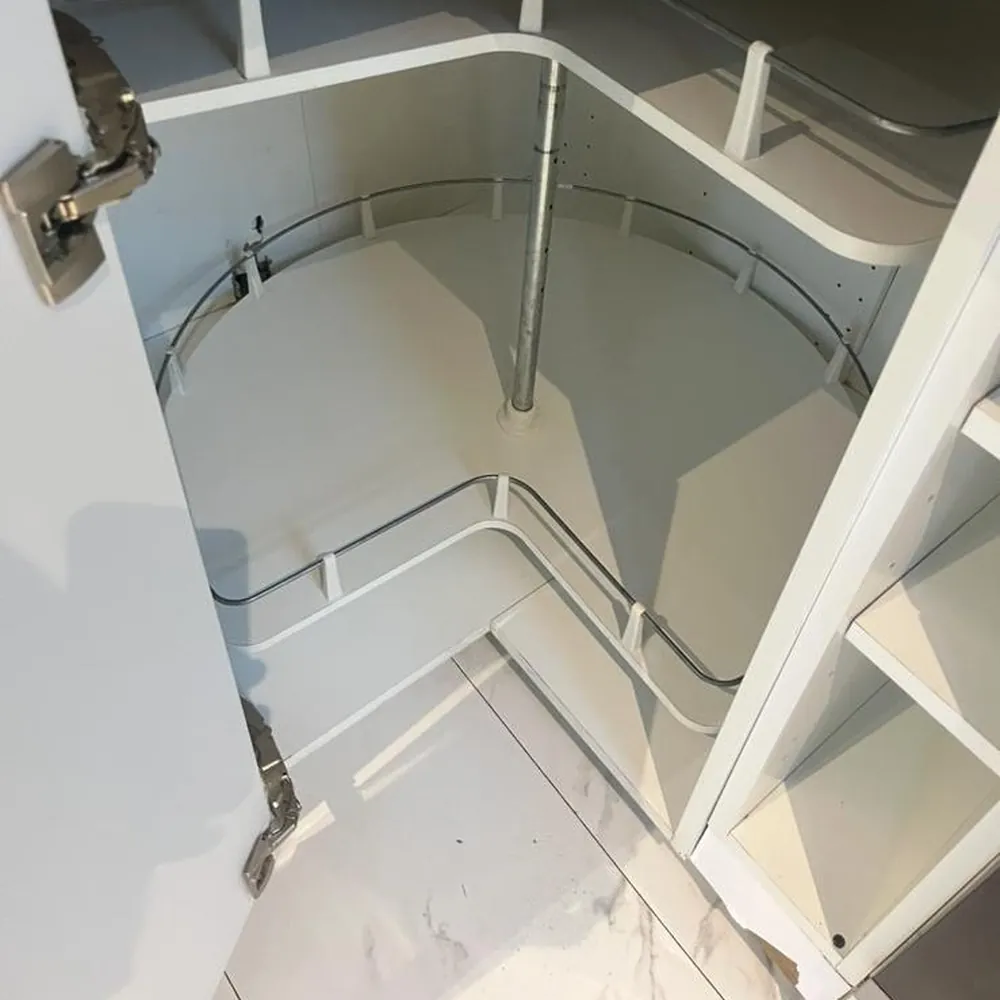 The same corner unit cleaned back to white